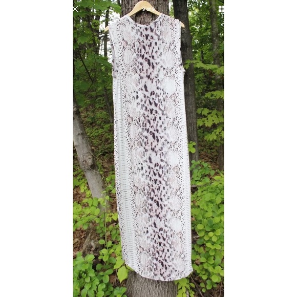 Haute Hippie V-Neck Maxi Dress- Snake Print - Picture 6 of 8